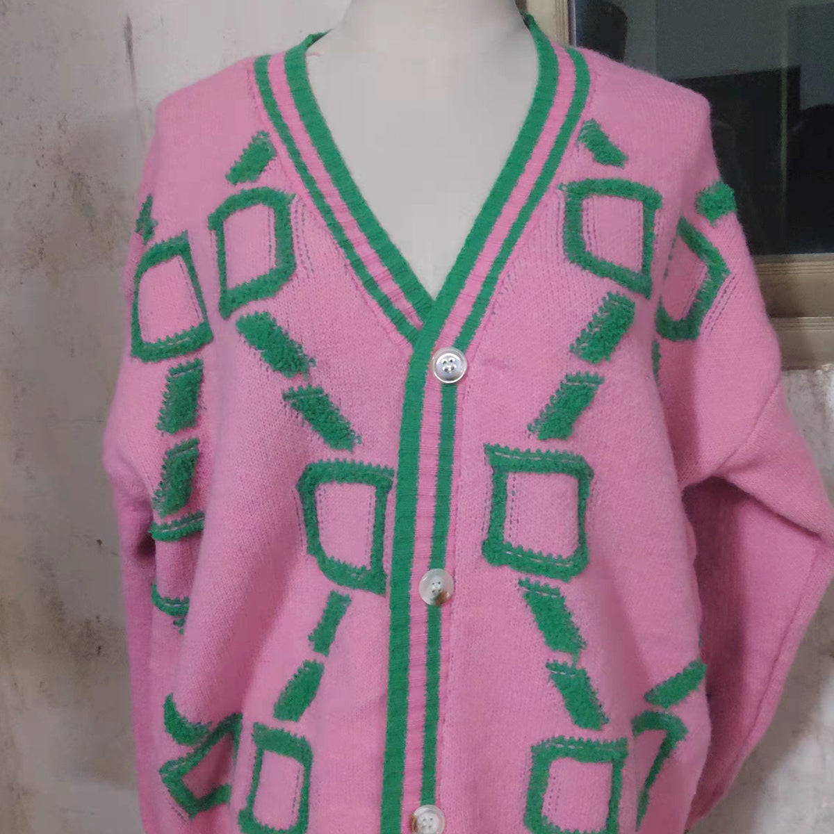 Women's V-Neck Loose Knit Sweater