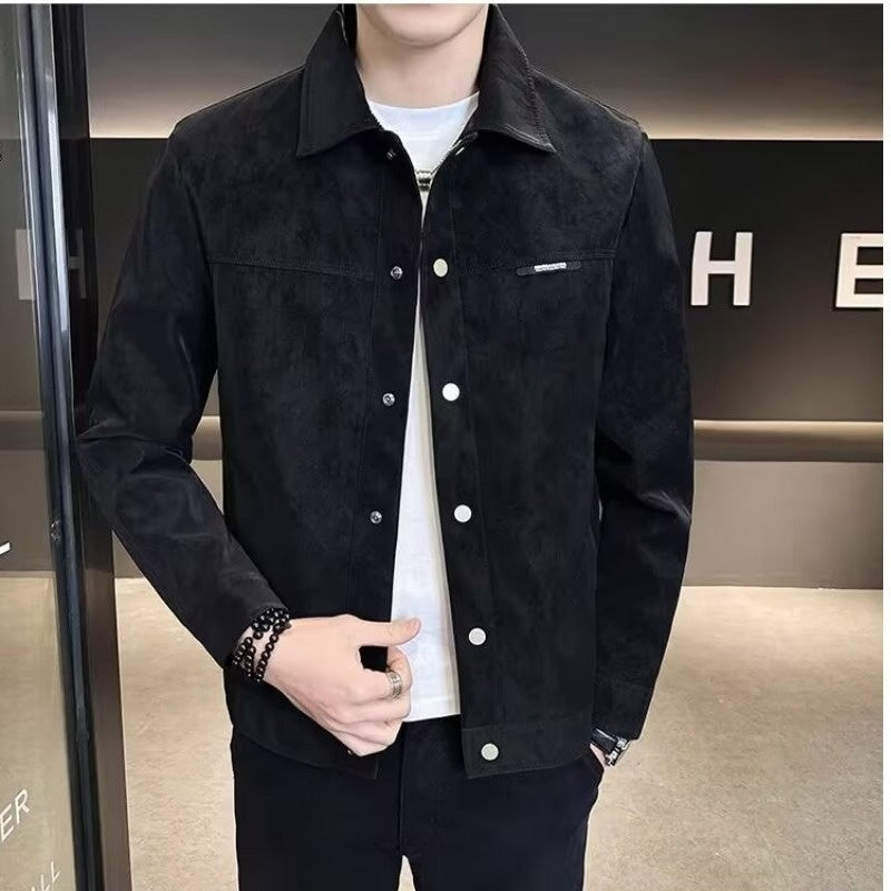 Men's Suede Collar Spring Jacket