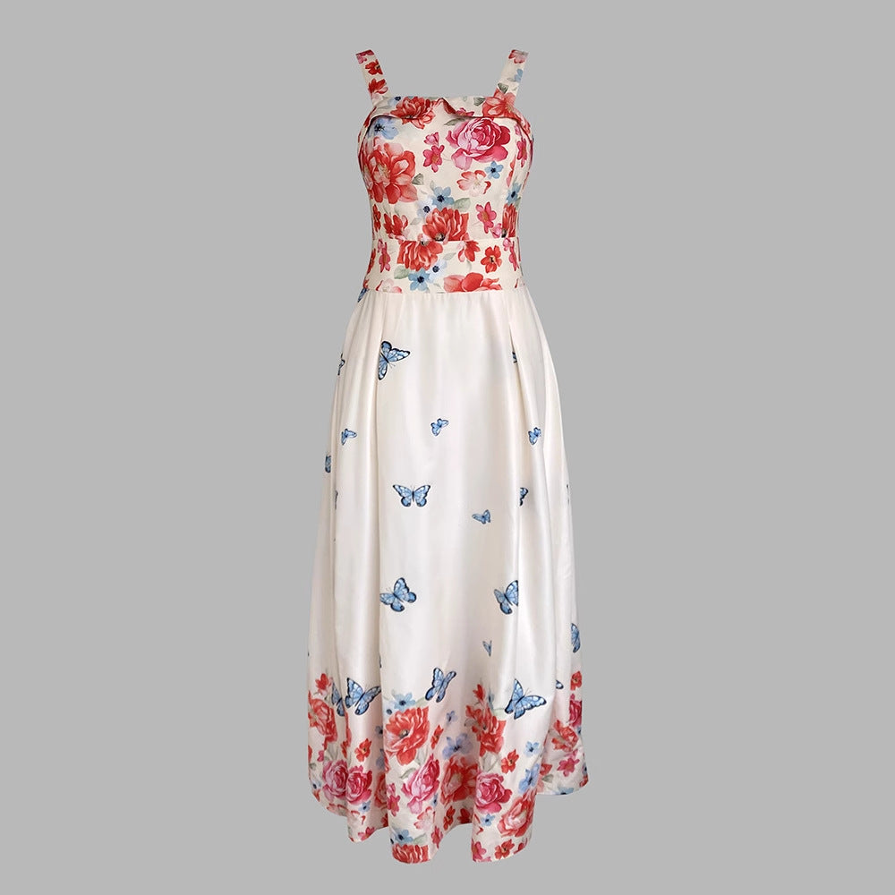 Strapless Printed Vacation Dress