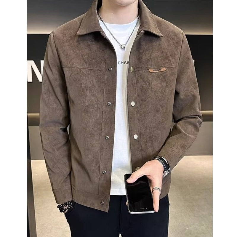 Men's Suede Collar Spring Jacket