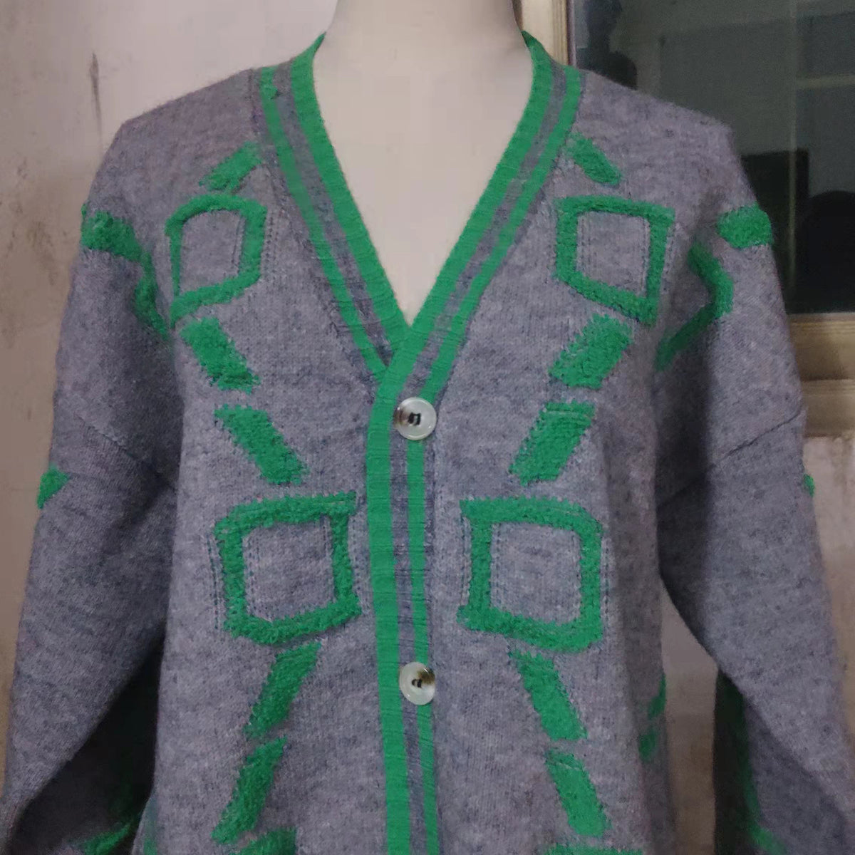Women's V-Neck Loose Knit Sweater