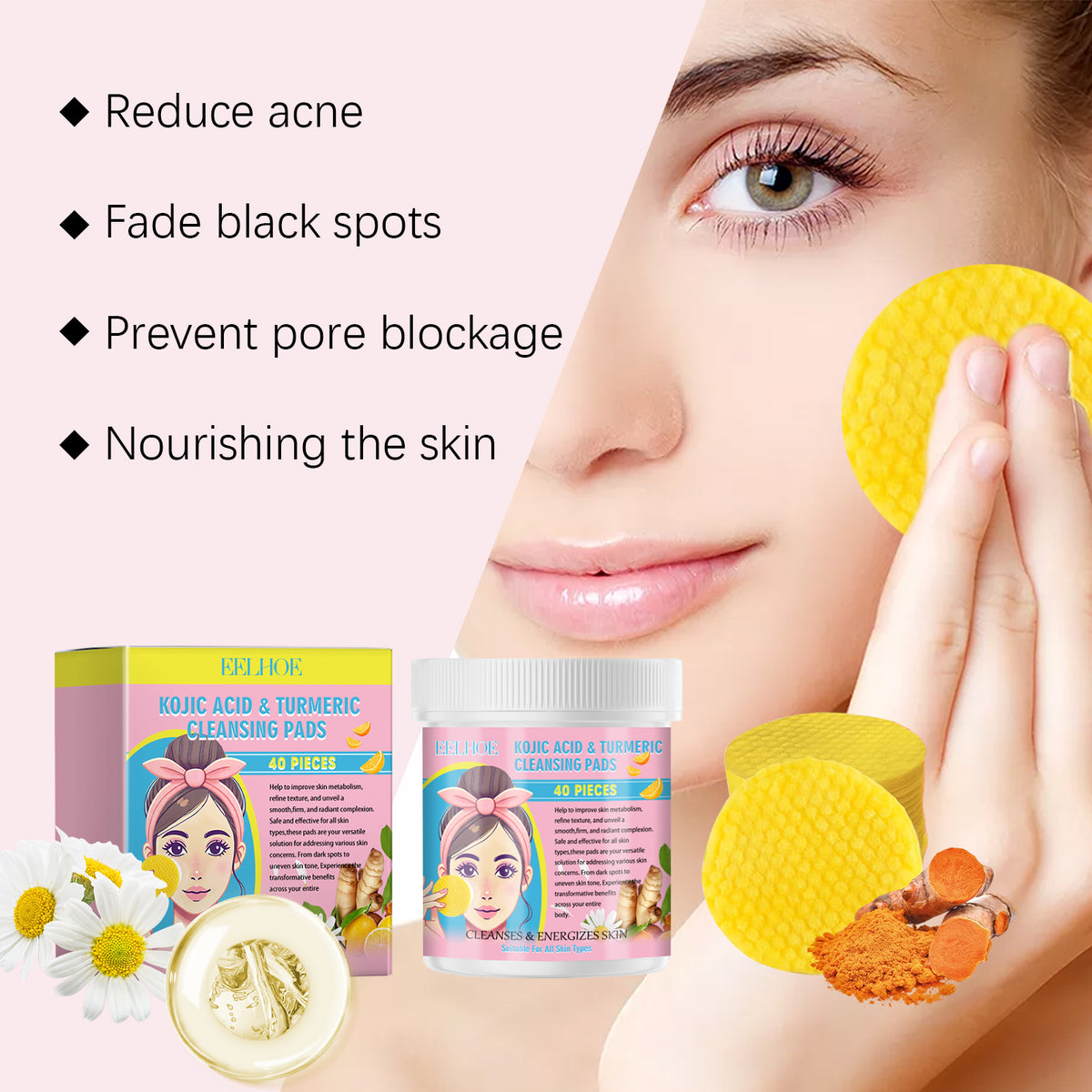 Turmeric Exfoliating Cleansing Pads