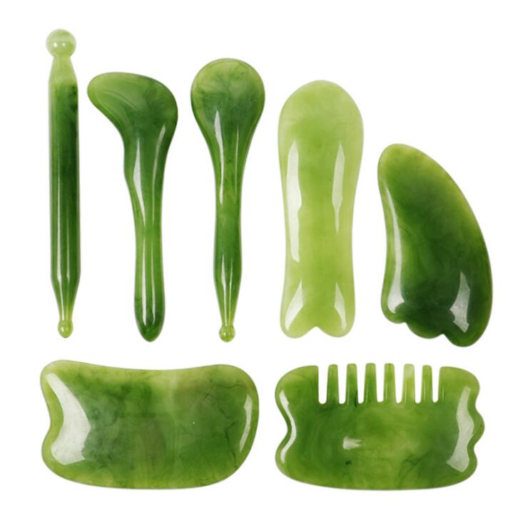Jade Face Roller & Gua Sha Set