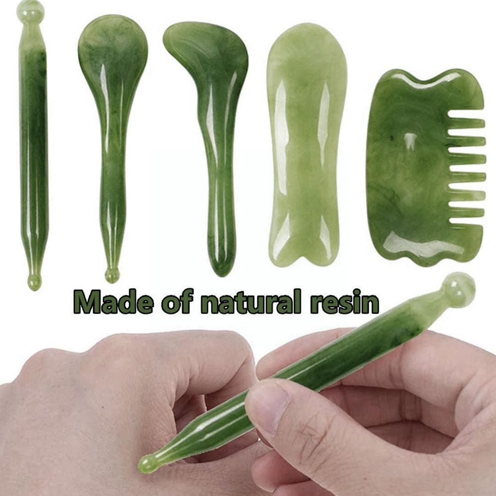 Jade Face Roller & Gua Sha Set