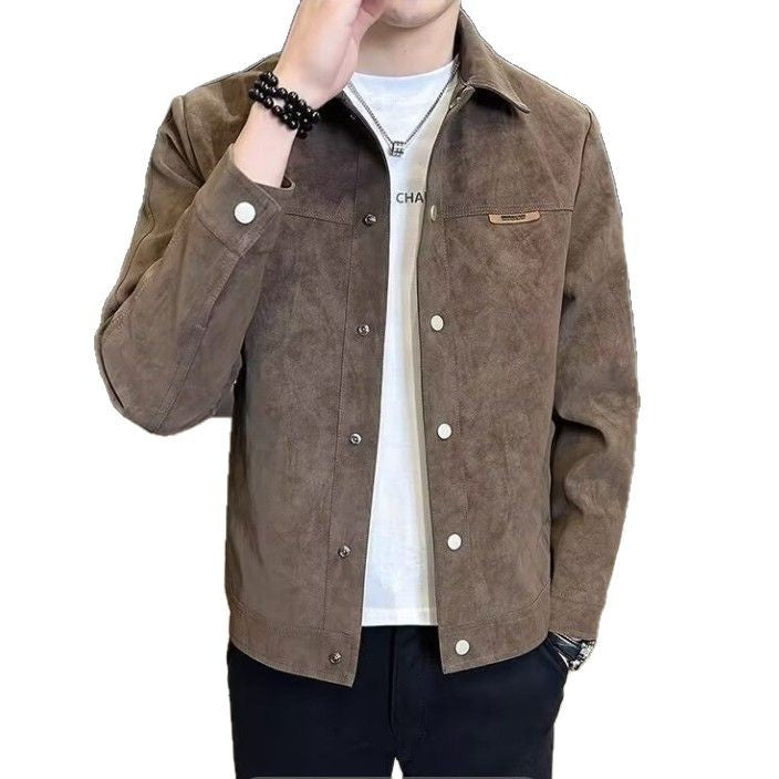 Men's Suede Collar Spring Jacket